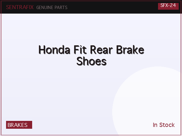 Honda Fit Rear Brake Shoes