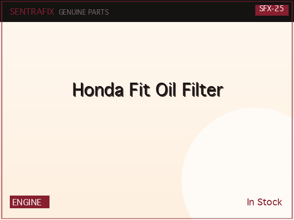 Honda Fit Oil Filter